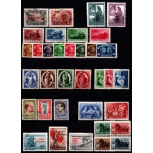 Ungarn - Planche med 10 forskellige komplette  sæt - Frimærke - Høj AFA - Stemplet.